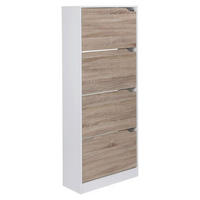 VÝKLOPNÁ SKRINKA NA TOPÁNKY, biela, dub sonoma, 60/150/24 cm - biela/dub sonoma, Konventionell, kompozitné drevo (60/150/24cm) - MID.YOU