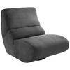SESSEL Cord Grau    - Schwarz/Grau, Design, Textil/Metall (74/85/105cm) - Livetastic