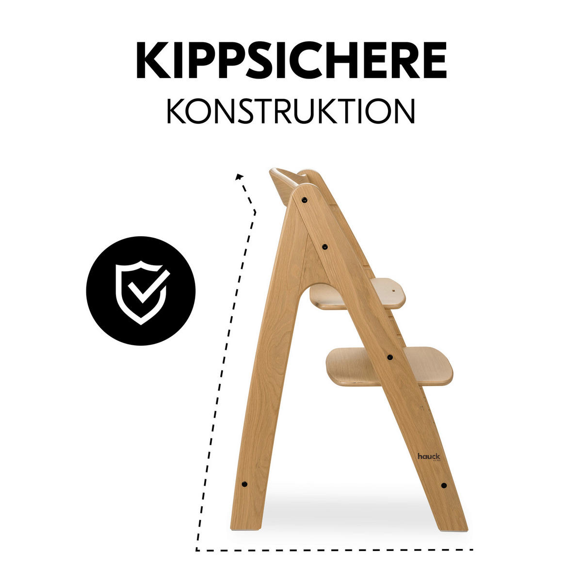 HOCHSTUHL ARKETA Eichefarben OAK  - Eichefarben, Basics, Holz (48/79/54cm) - Hauck