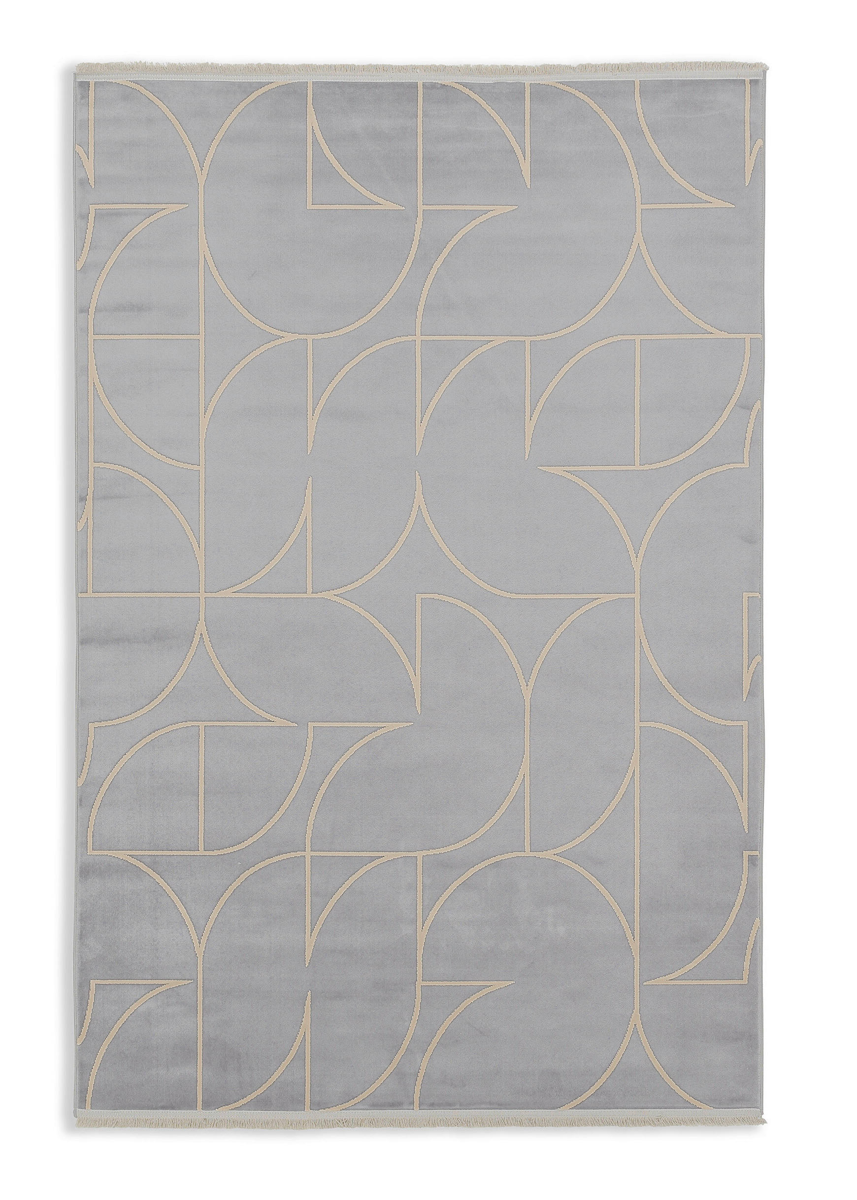 Schöner Wohnen Webteppich Magic Grau, Gold 133x190 cm