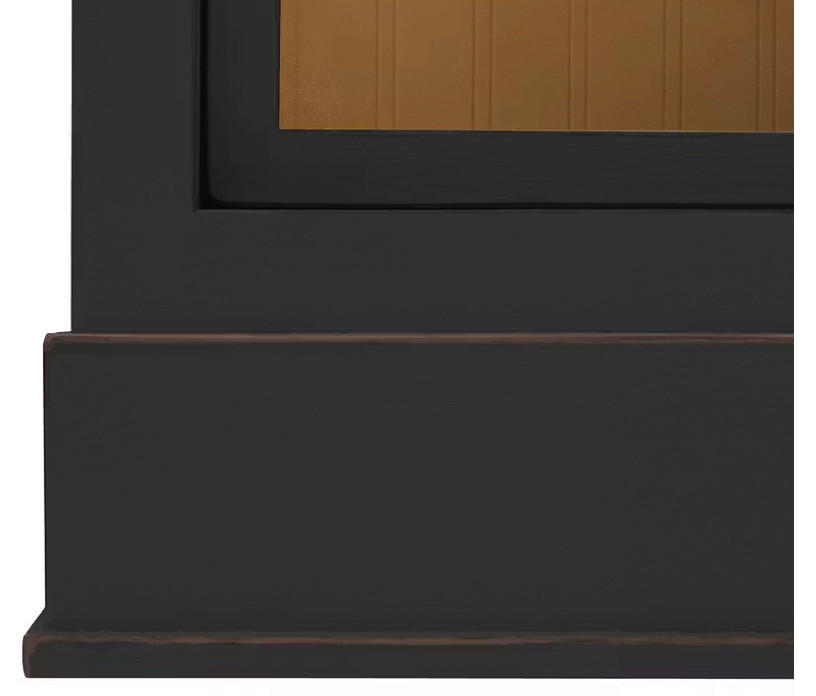 BÜCHERWAND Pinie massiv Schwarz  - Schwarz/Bronzefarben, LIFESTYLE, Holz/Metall (311/238,5/46,5cm) - Livetastic