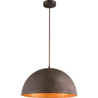 HÄNGELEUCHTE Xirena I 41/120 cm   - Rostfarben/Goldfarben, Trend, Metall (41/120cm) - Globo