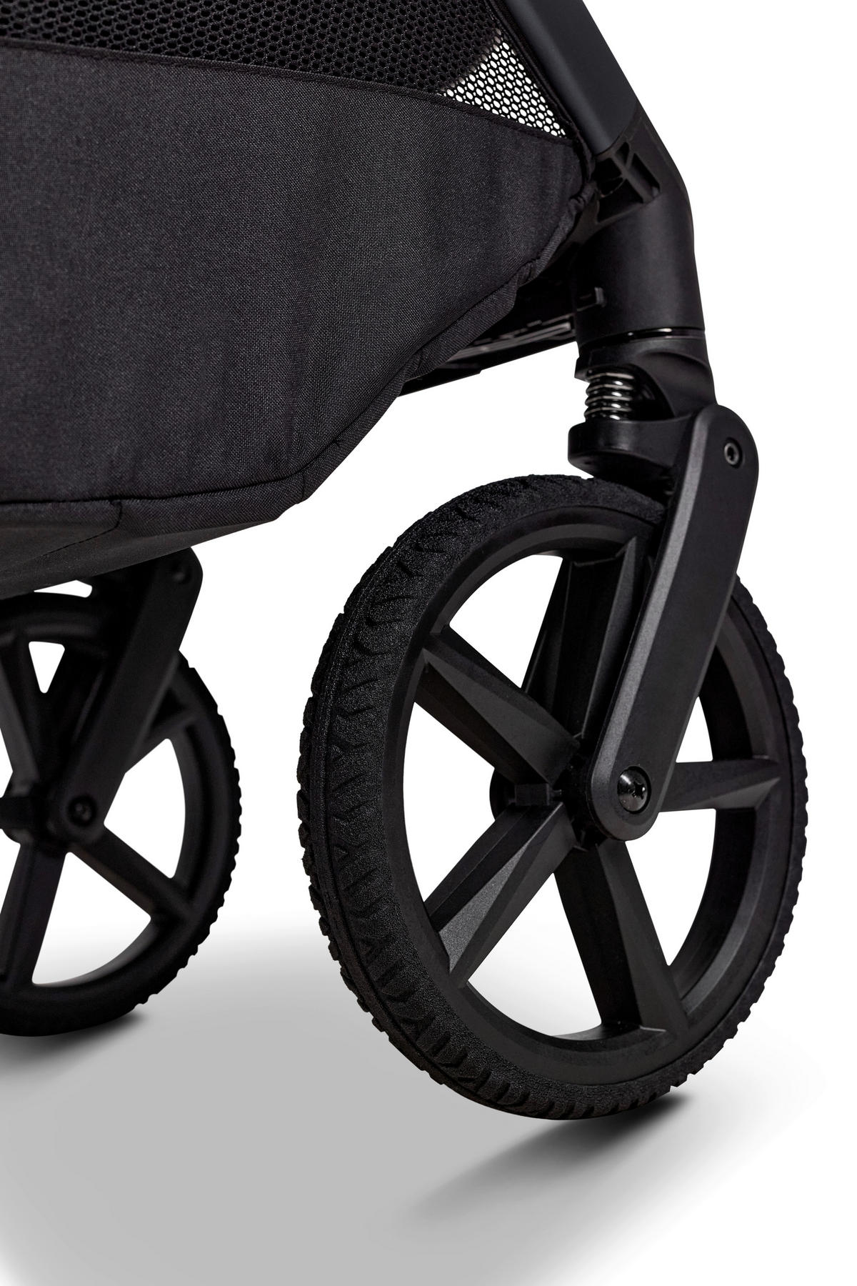 KINDERWAGENSET  GIO FOLD ETPU SET  graphite  - Hellgrau/Grau, Basics, Textil/Metall (120/58/92cm) - Moon Edition