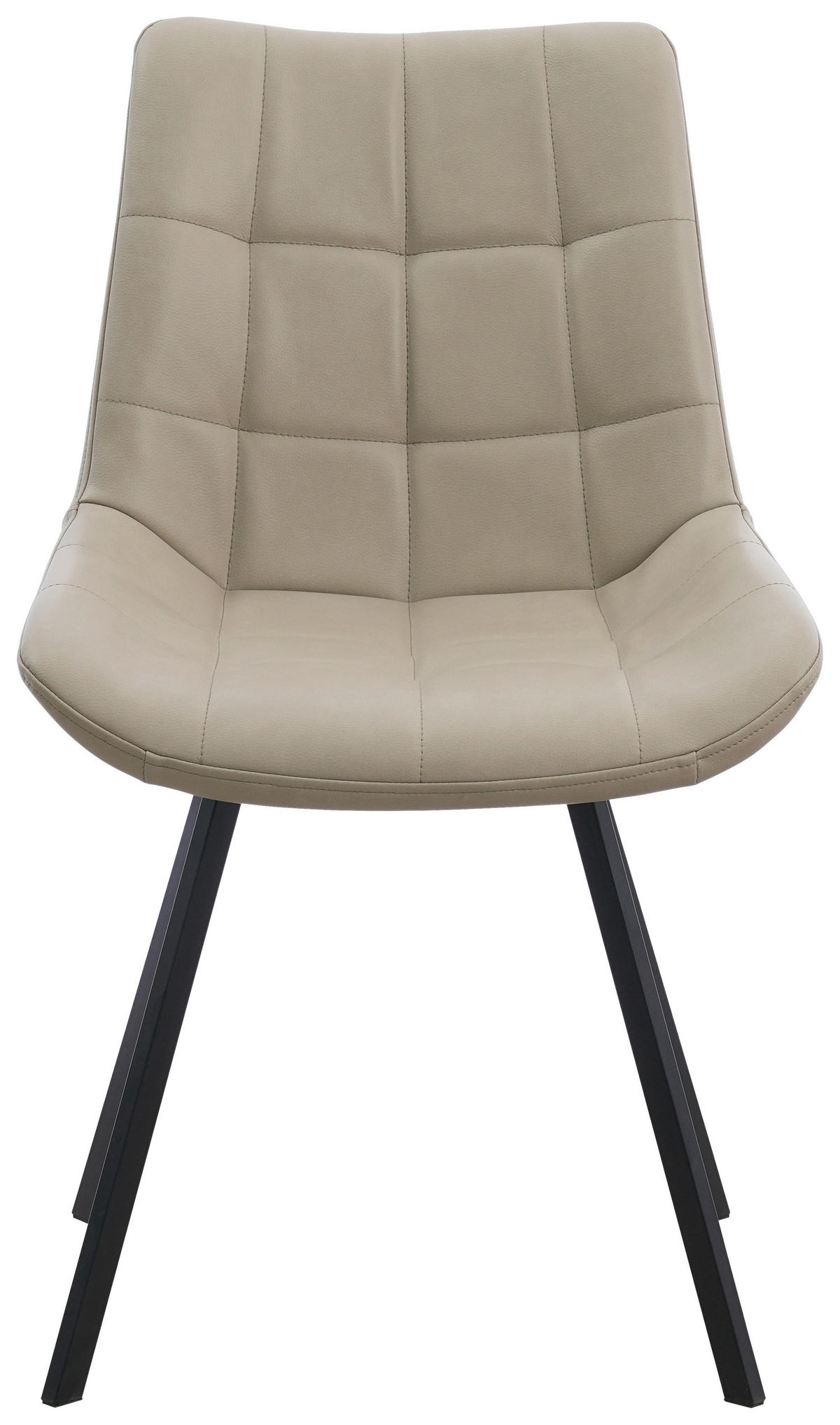 STUHL   Mikrofaser  Schwarz, Beige  - Beige/Schwarz, MODERN, Textil/Metall (54/86/62cm) - MID.YOU