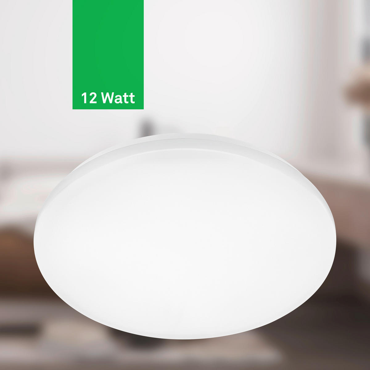 LED-DECKENLEUCHTE Elipso A 37,5/6 cm   - Weiß, Basics, Kunststoff (37,5/6cm)