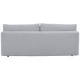 BOXSPRINGSOFA in Chenille Hellgrau  - Hellgrau/Schwarz, MODERN, Kunststoff/Textil (210/72/105cm) - Cantus