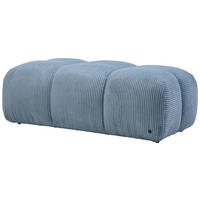 HOCKER Cord Pastellblau  - Pastellblau/Schwarz, KONVENTIONELL, Kunststoff/Textil (105/43/90cm) - Tom Tailor