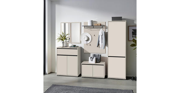 SCHUHSCHRANK  in 80/108,8/38 cm  - Kaschmir/Anthrazit, MODERN, Holzwerkstoff/Kunststoff (80/108,8/38cm) - Xora