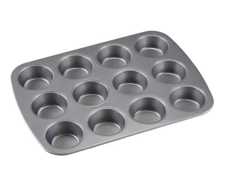 MUFFINSPLÅT - grå, Basics, metall (26,6/37cm) - Dorre
