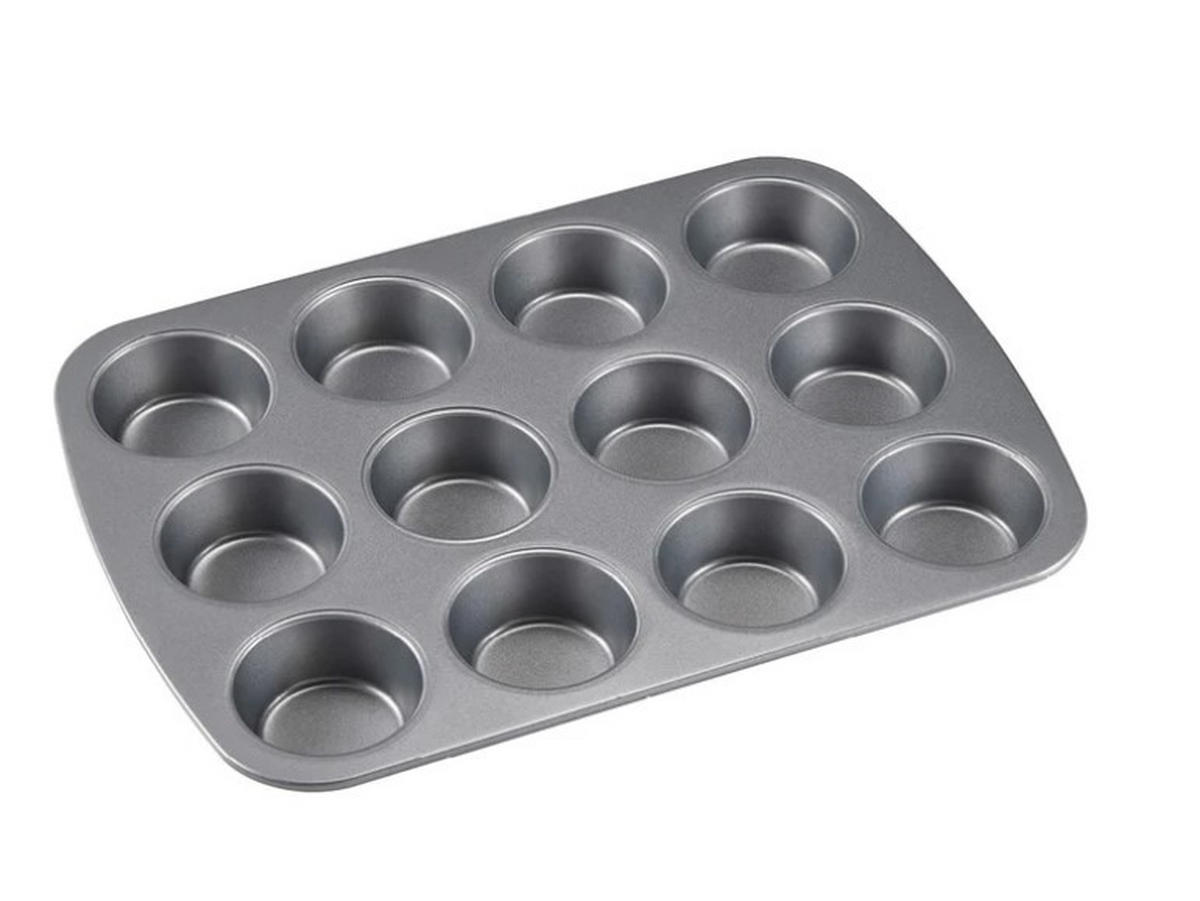 MUFFINSPLÅT - grå, Basics, metall (26,6/37cm) - Dorre