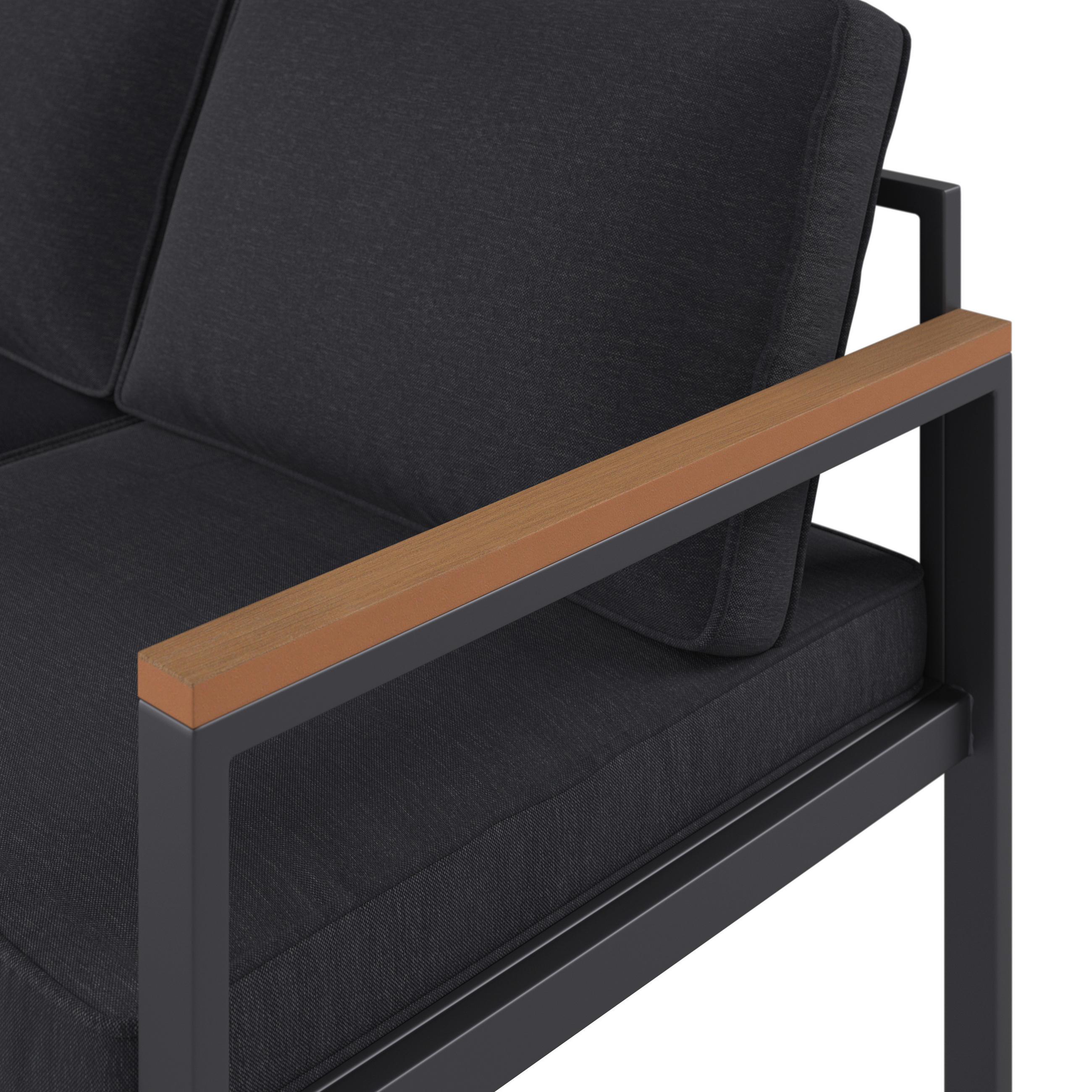 DINING-LOUNGESET Eisen  - Naturfarben/Grau, MODERN, Kunststoff/Textil (180/71/65cm) - Ambia Garden