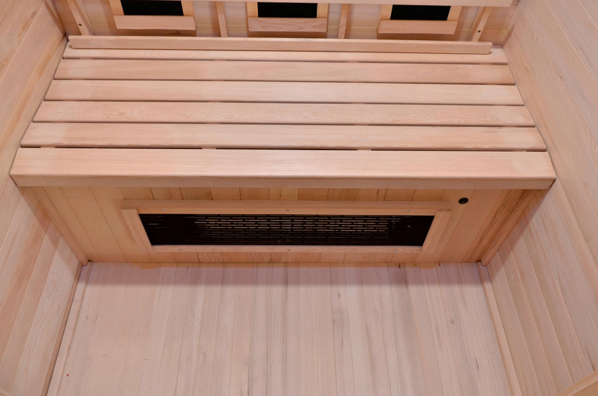 INFRAROTKABINE für 2 Personen  - Braun, Basics, Holz (120/195/120cm) - Sanotechnik