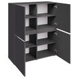 HIGHBOARD  99,4/119,4/39,8 cm  - Anthrazit/Schwarz, Design, Holzwerkstoff/Kunststoff (99,4/119,4/39,8cm) - Xora