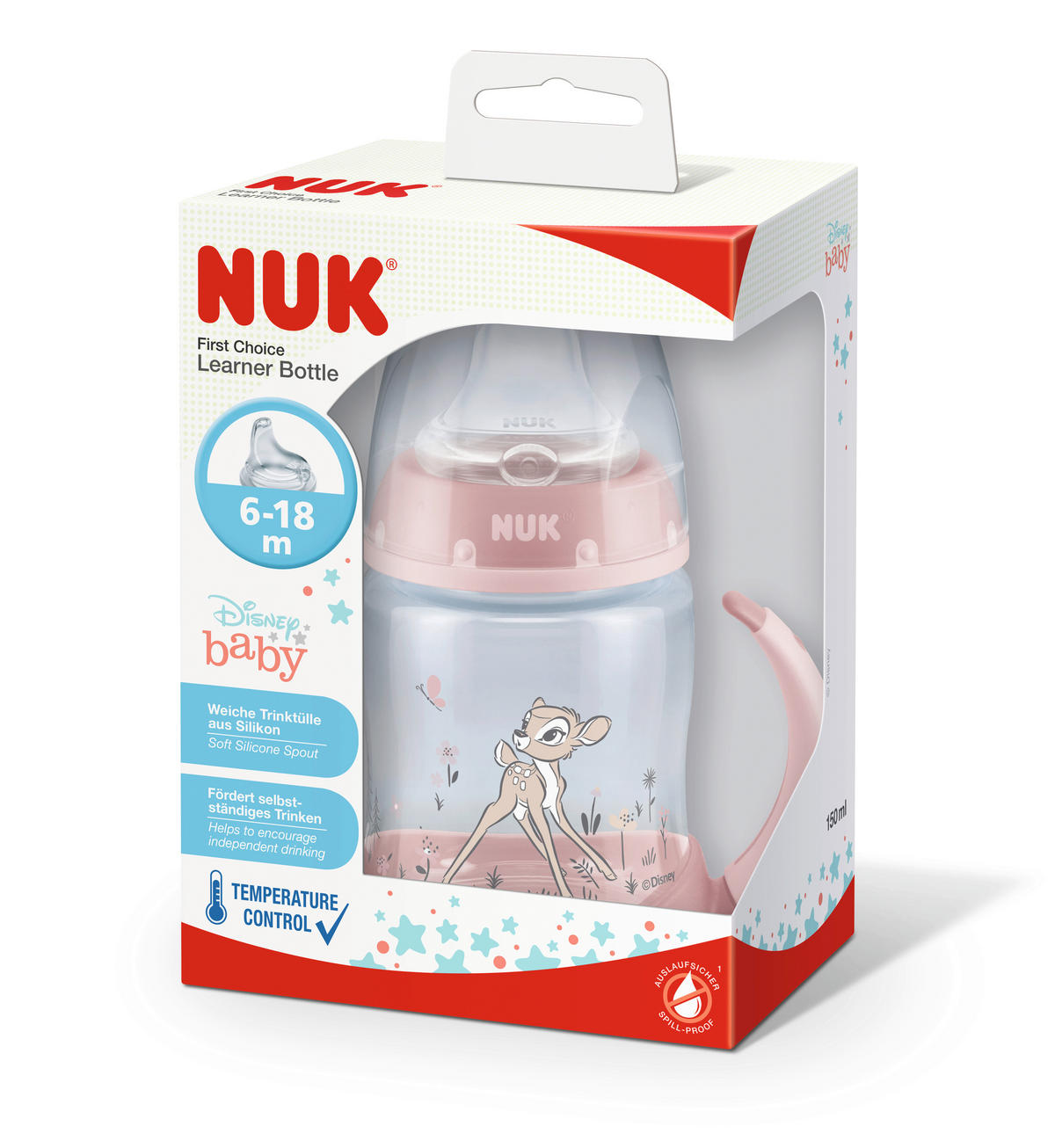 BABYFLASCHE Disney Classic 150 ml  - Transparent/Rosa, Basics, Kunststoff (7,5/10,8/17,8cm) - NUK