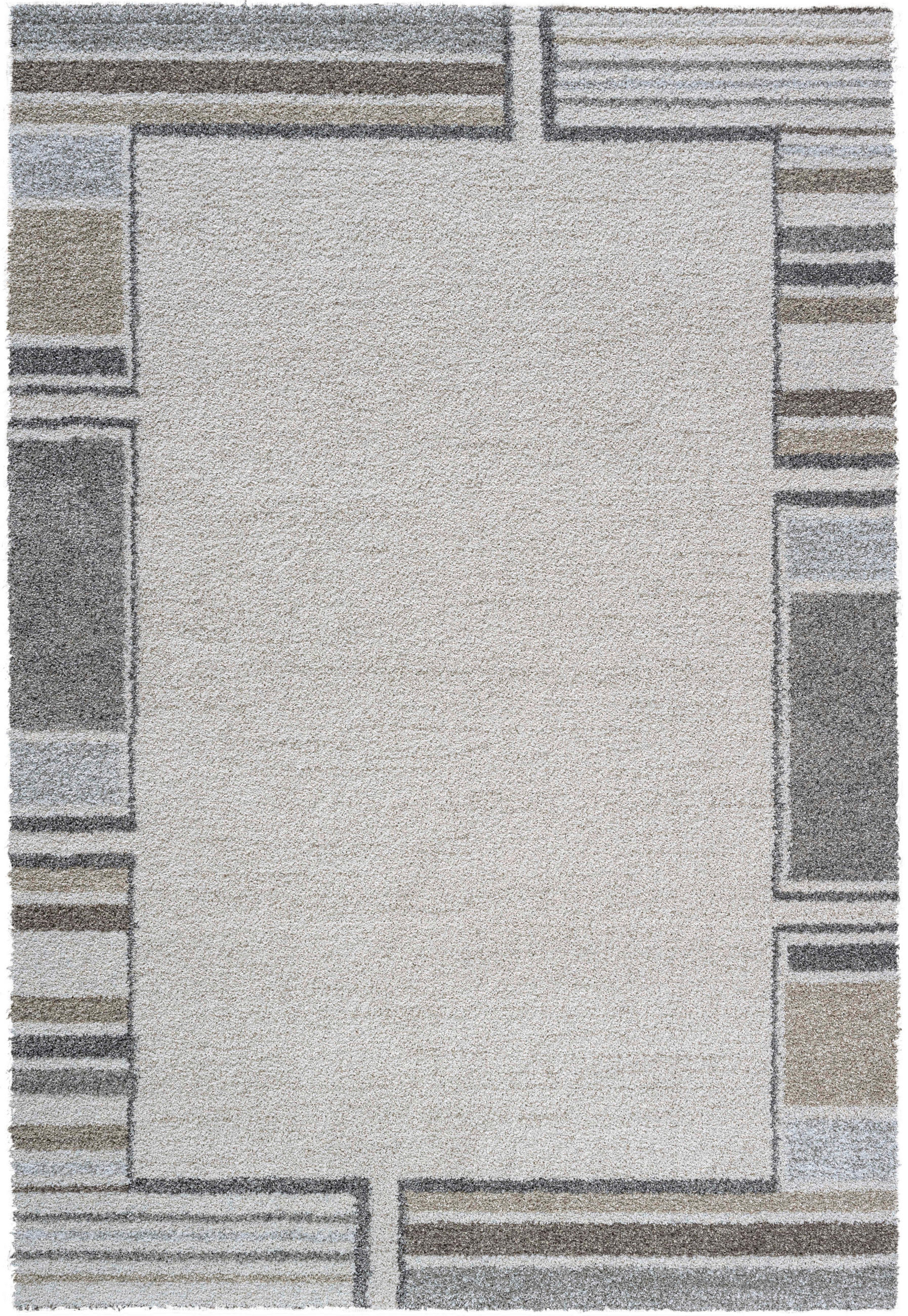Novel Webteppich Spring Creme, Grau, Beige 80x150 cm