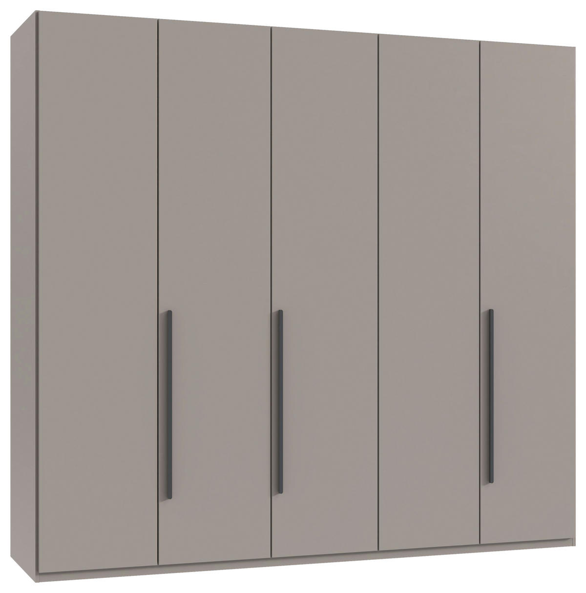 DREHTÜRENSCHRANK  in Graphitfarben, Kaschmir  - Kaschmir/Graphitfarben, MODERN, Holzwerkstoff/Kunststoff (225/208/58cm) - Chameo