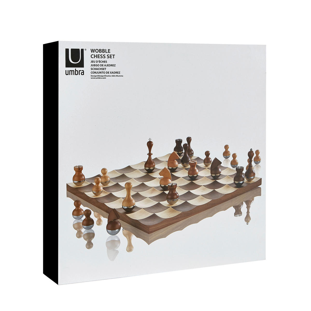 BRETTSPIEL  - Walnussfarben, Basics, Holz/Metall (38/11/38cm) - Umbra