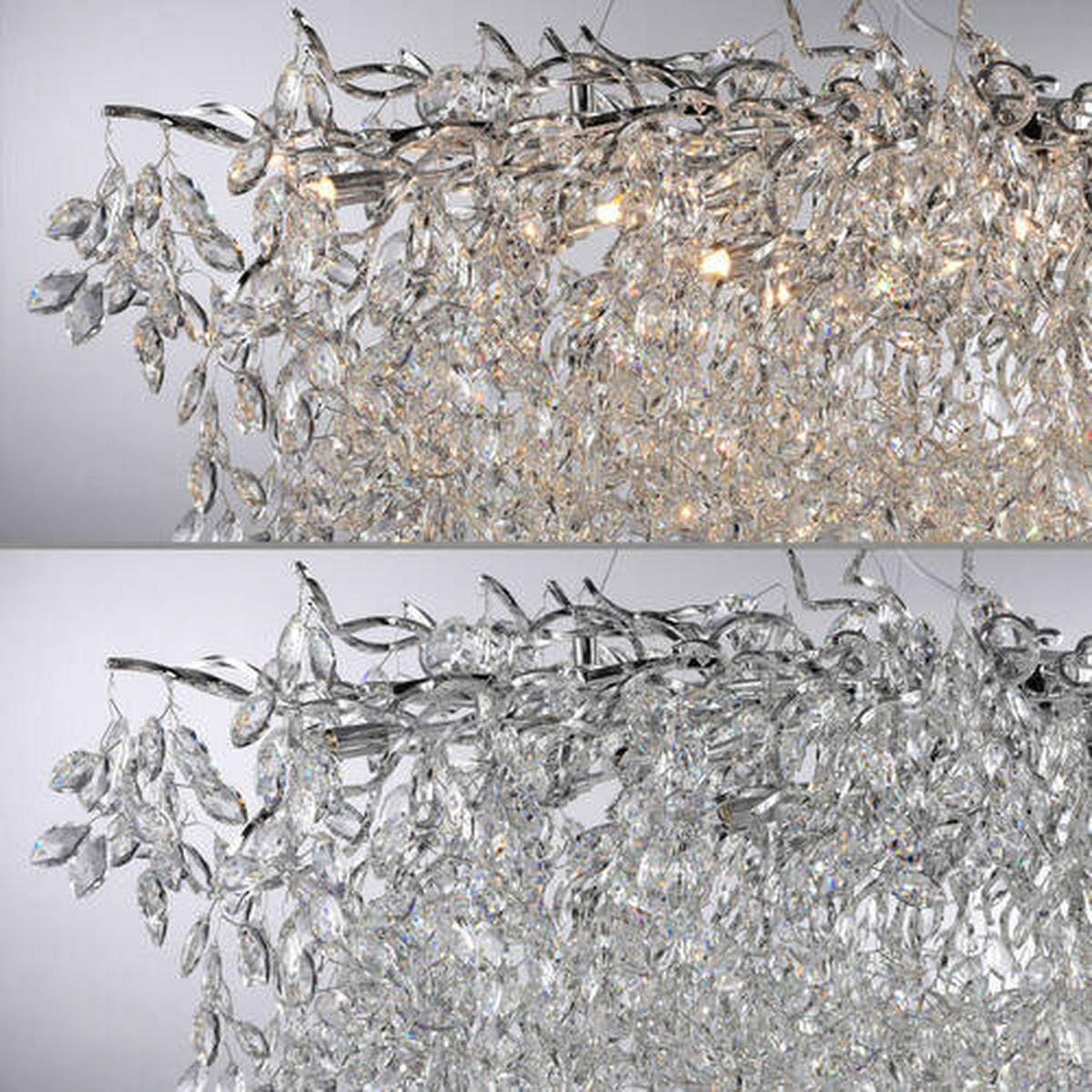 CANDELABRU - culoare crom, Design, plastic/metal (150/70/250cm)