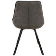 STUHL  Stoffauswahl Webstoff  Anthrazit, Schwarz  - Anthrazit/Schwarz, Design, Textil/Metall (53/87/61cm) - Carryhome