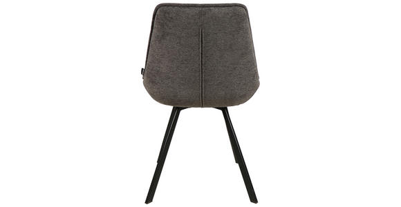 STUHL  Stoffauswahl Webstoff  Anthrazit, Schwarz  - Anthrazit/Schwarz, Design, Textil/Metall (53/87/61cm) - Carryhome