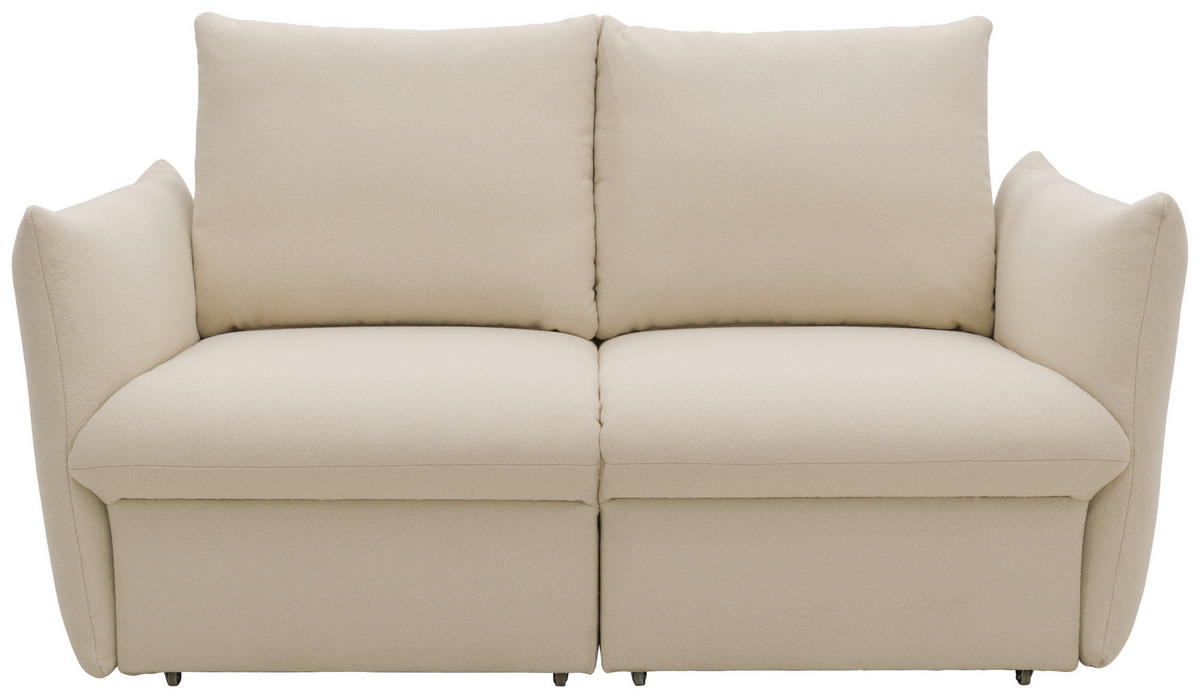2-SITZER-SOFA in Mikrofaser Creme  - Creme, Design, Textil (180/100/97cm) - LOOKS by W.Joop