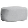 HOCKER in Textil Grau  - Schwarz/Grau, MODERN, Kunststoff/Textil (88/43/66cm) - Hom`in
