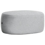 HOCKER in Textil Grau  - Schwarz/Grau, MODERN, Kunststoff/Textil (88/43/66cm) - Hom`in