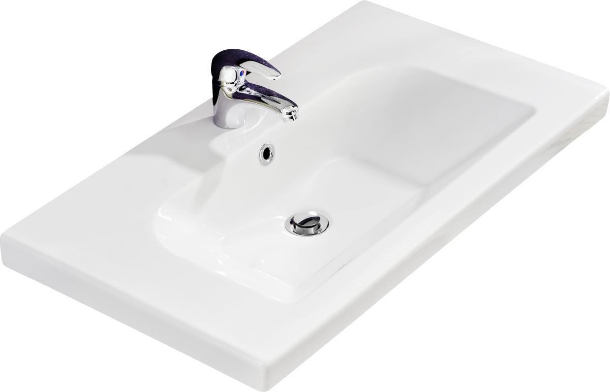 Xora Waschbecken Weiß 83x4x45 cm