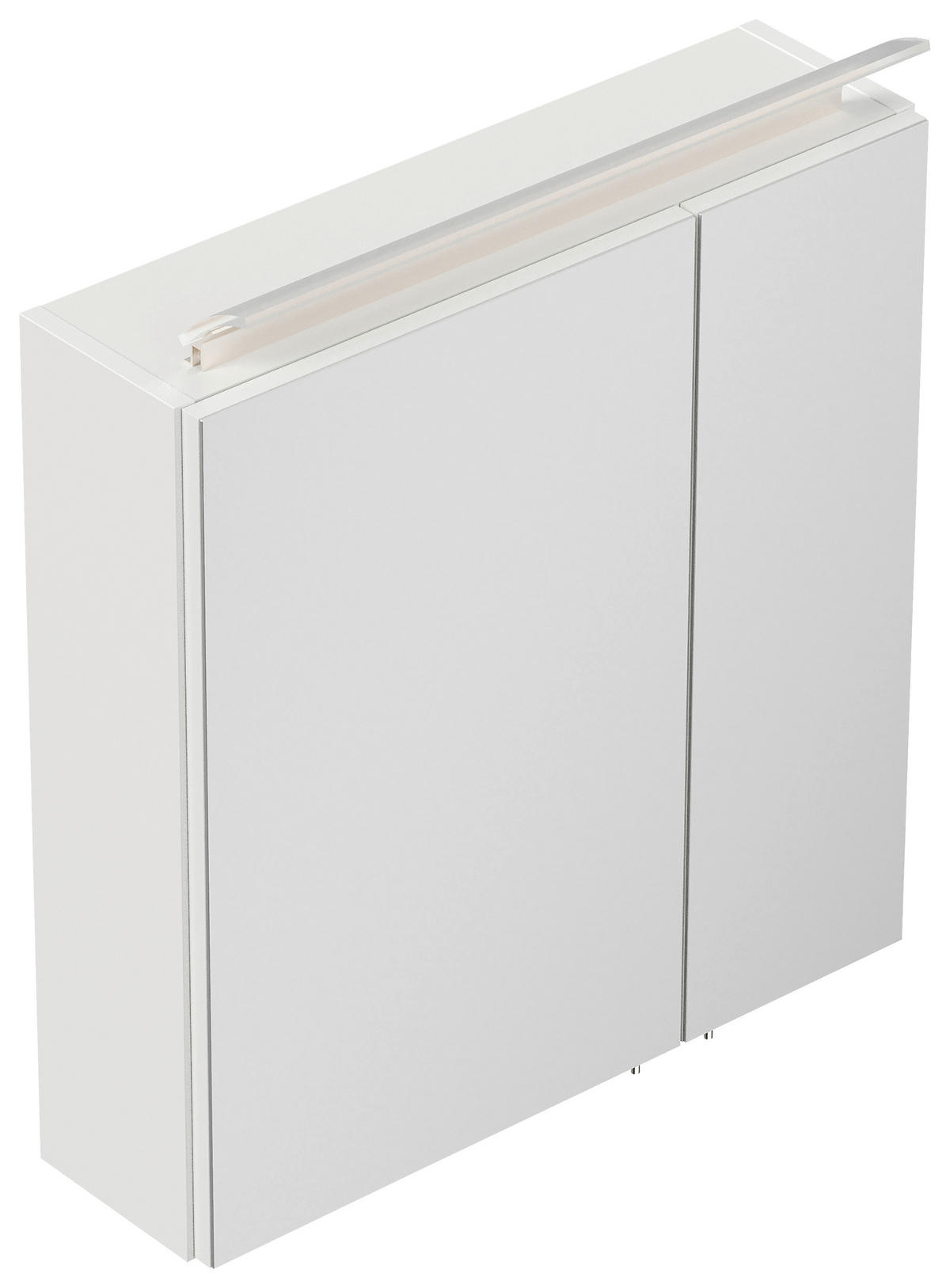 SPIEGELSCHRANK 60/62/17 cm  - Weiß Hochglanz, MODERN, Glas/Holzwerkstoff (60/62/17cm) - MID.YOU