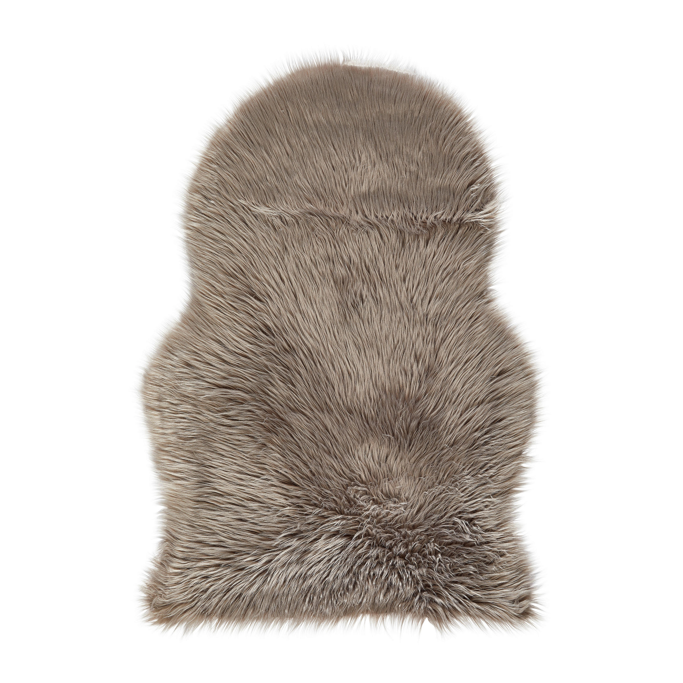 VEŠTAČKO KRZNO   - sivobraon, Osnovno, tekstil/krzno (60/90cm) - Boxxx