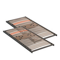 LATTENROSTSET 200/200 cm Birke, Buche  - Anthrazit/Orange, Basics, Holz (200/200cm) - Dieter Knoll