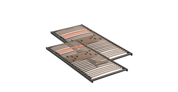 LATTENROSTSET 180/200 cm  - Anthrazit/Orange, Basics, Holz (180/200cm) - Dieter Knoll