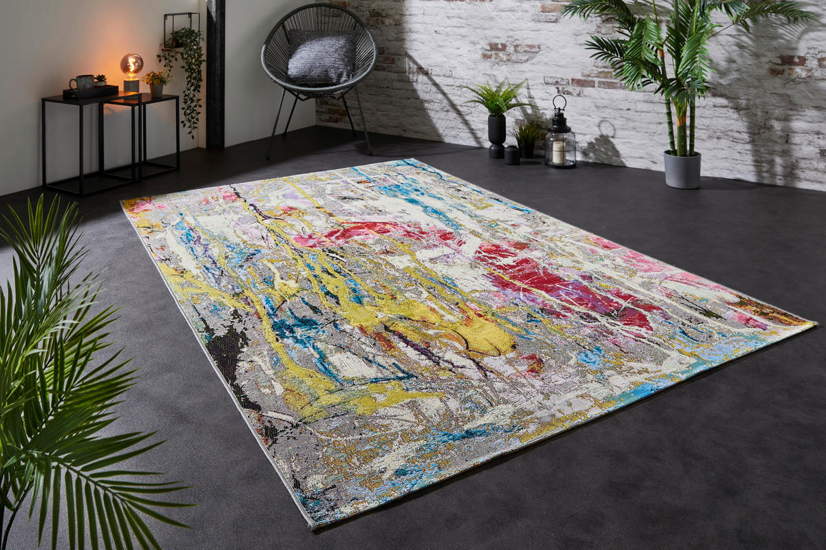 FLACHWEBETEPPICH 80/165 cm Platana Multicolor  - Multicolor, Design, Kunststoff (80/165cm)