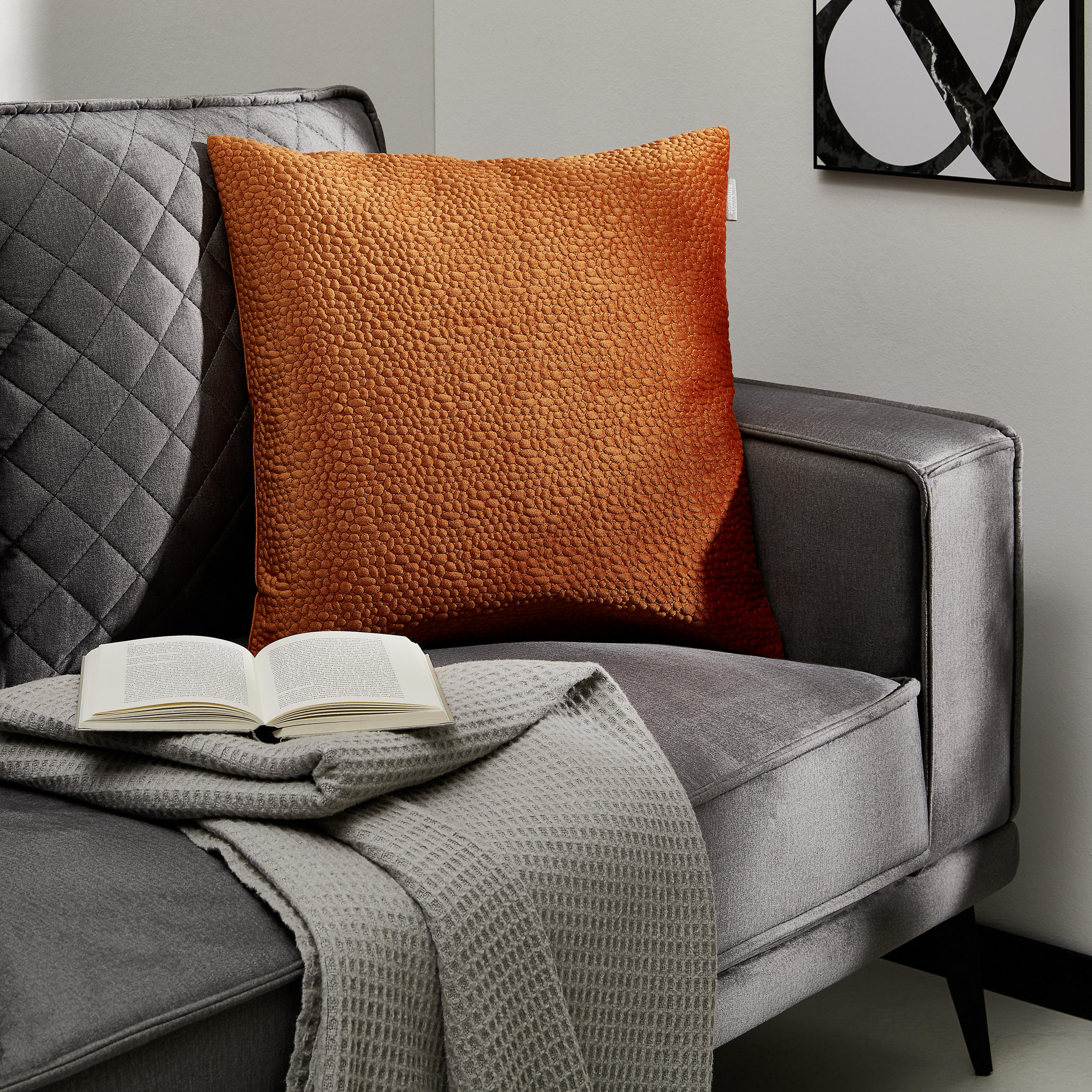 KISSENHÜLLE Tenuta 50/50 cm  - Rostfarben, Basics, Textil (50/50cm) - Ambiente