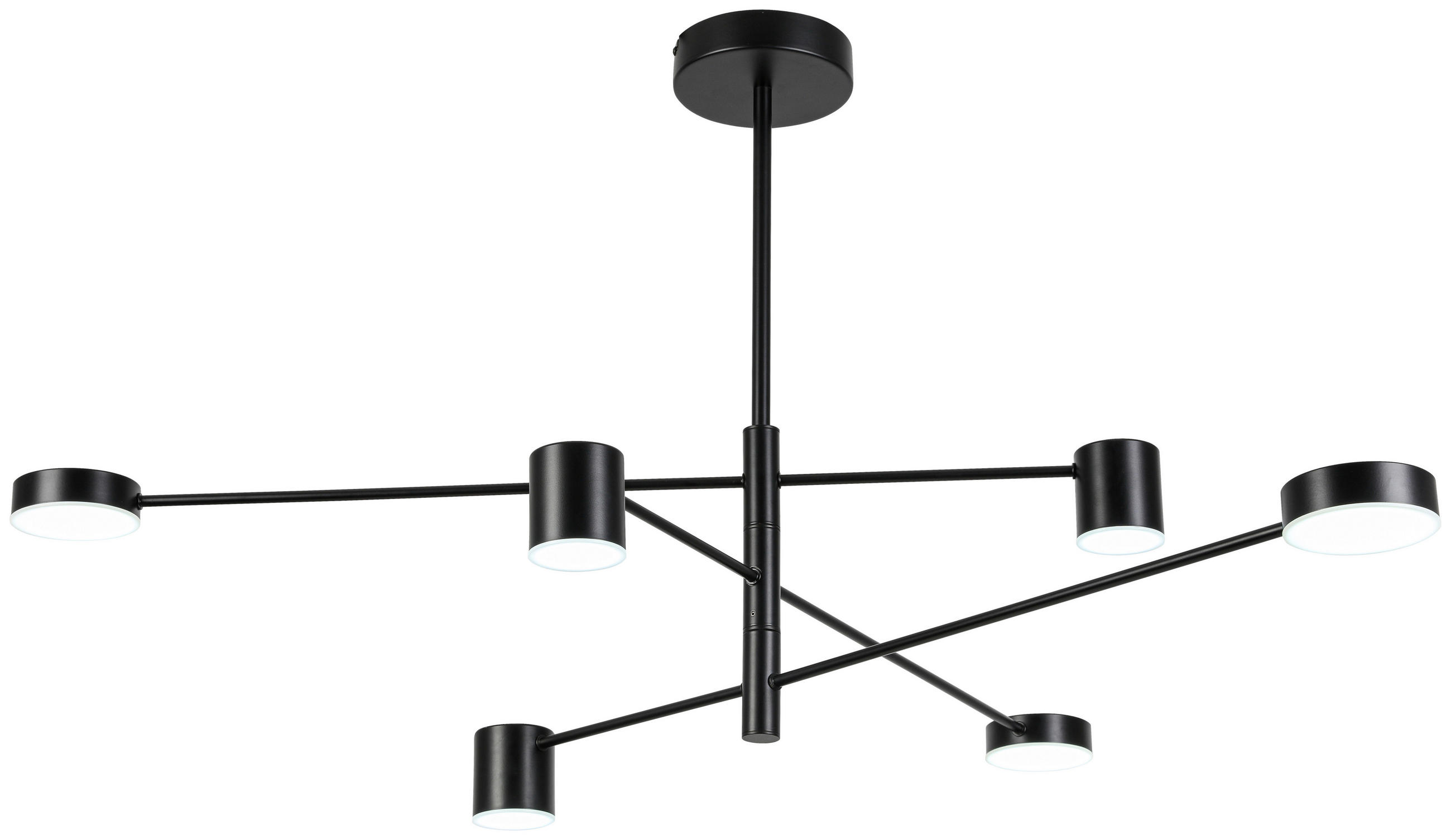 HÄNGELEUCHTE 92/105/56,5 cm   - Schwarz, Design, Kunststoff/Metall (92/105/56,5cm) - Collet's Monde