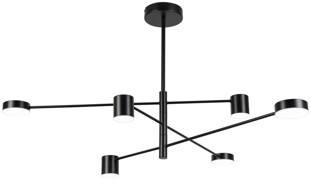 HÄNGELEUCHTE 92/105/56,5 cm   - Schwarz, Design, Kunststoff/Metall (92/105/56,5cm) - Collet's Monde