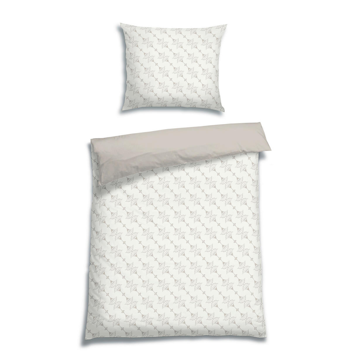 BETTWÄSCHE Satin 140/200 cm  - Beige, KONVENTIONELL, Textil (140/200cm) - Florella