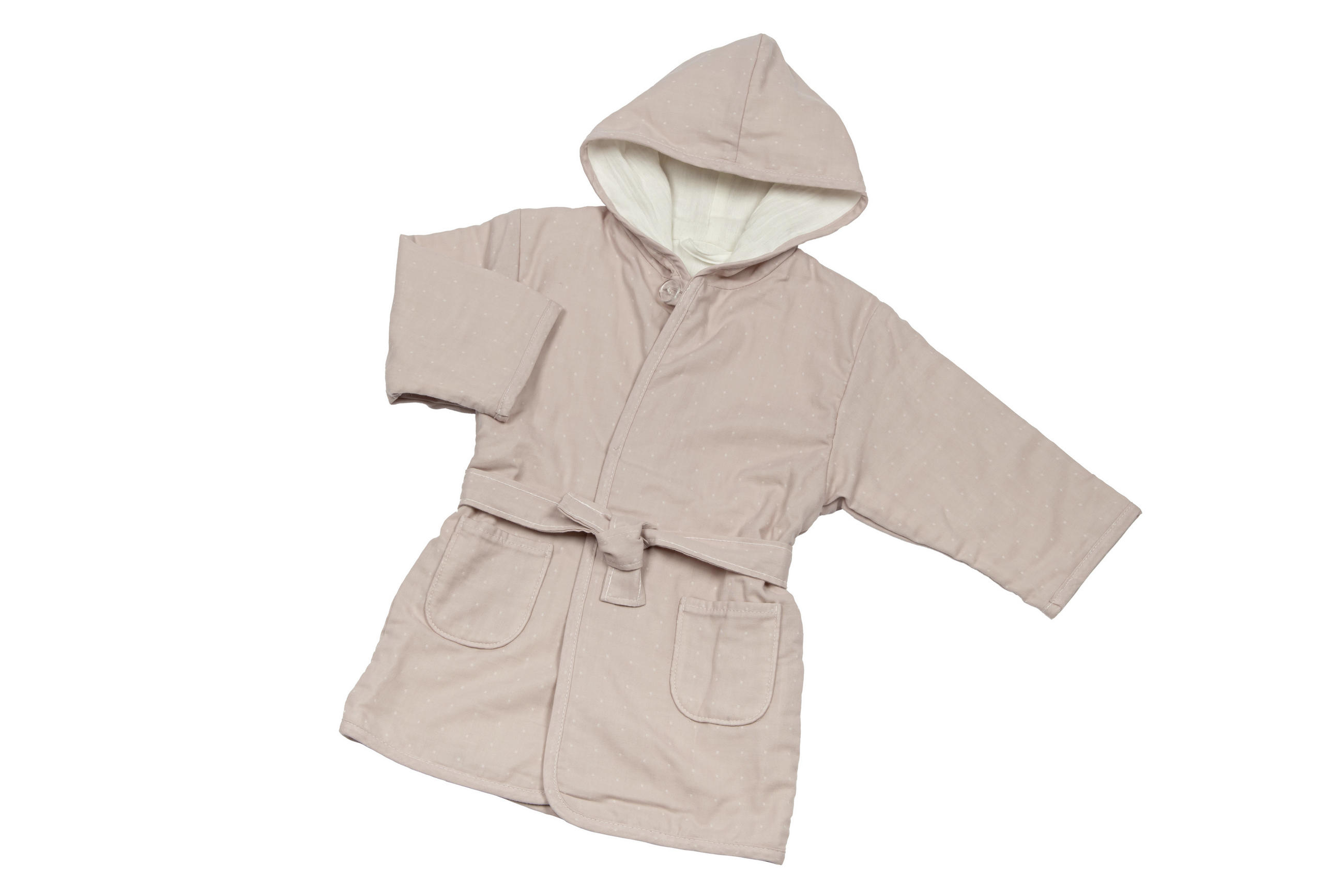 KINDERBADEMANTEL Pünktchen Rosa  - Creme/Rosa, Basics, Textil (80/86null) - Bebe's Collection