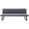 SITZBANK 221/90/70 cm  in Dunkelblau  - Schwarz/Dunkelblau, Design, Textil/Metall (221/90/70cm) - Dieter Knoll