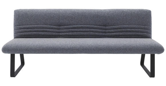 SITZBANK 221/90/70 cm in Dunkelblau - Schwarz/Dunkelblau, Design, Textil/Metall (221/90/70cm) - Dieter Knoll