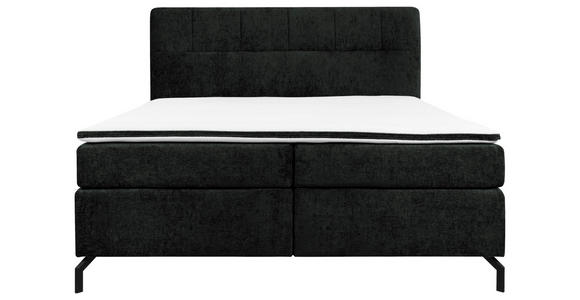 BOXSPRINGBETT 160/200 cm in Schwarz - Schwarz, Design, Textil/Metall (160/200cm) - Esposa