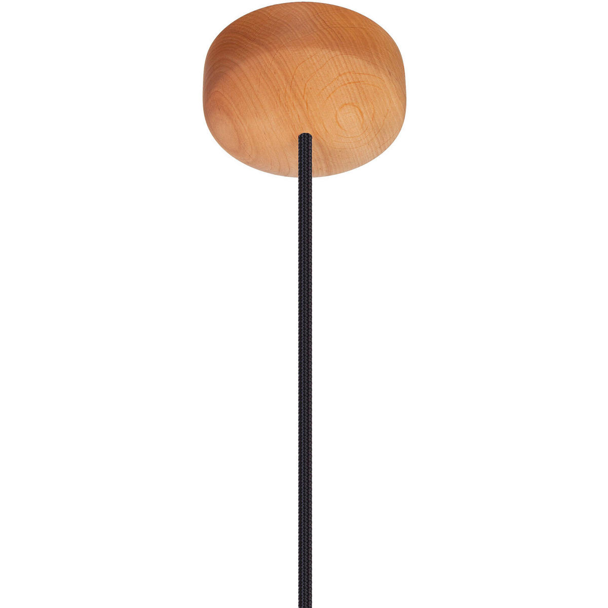 HÄNGELEUCHTE Acorn 17,5/90-140 cm  - Erlefarben/Schwarz, Natur, Holz (17.5/90-140cm)