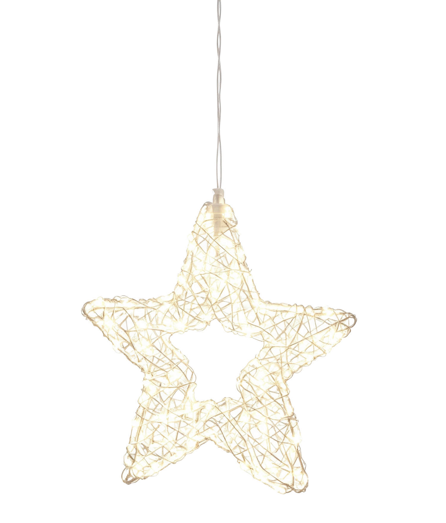 DEKORAČNÁ HVIEZDA - strieborná, Lifestyle, kov/plast (38/7cm) - X-Mas