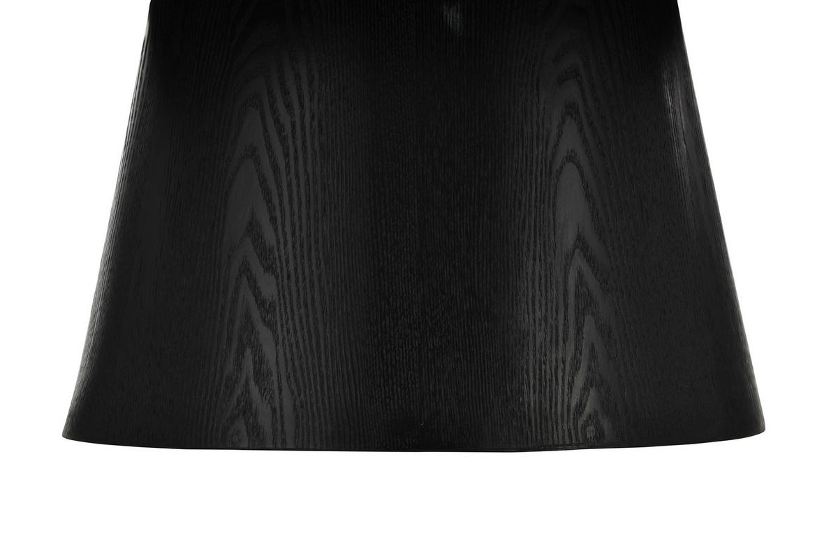 COUCHTISCH Pappel furniert 110/60/40 cm oval Schwarz  - Schwarz, Basics, Holz/Holzwerkstoff (110/60/40cm) - MID.YOU