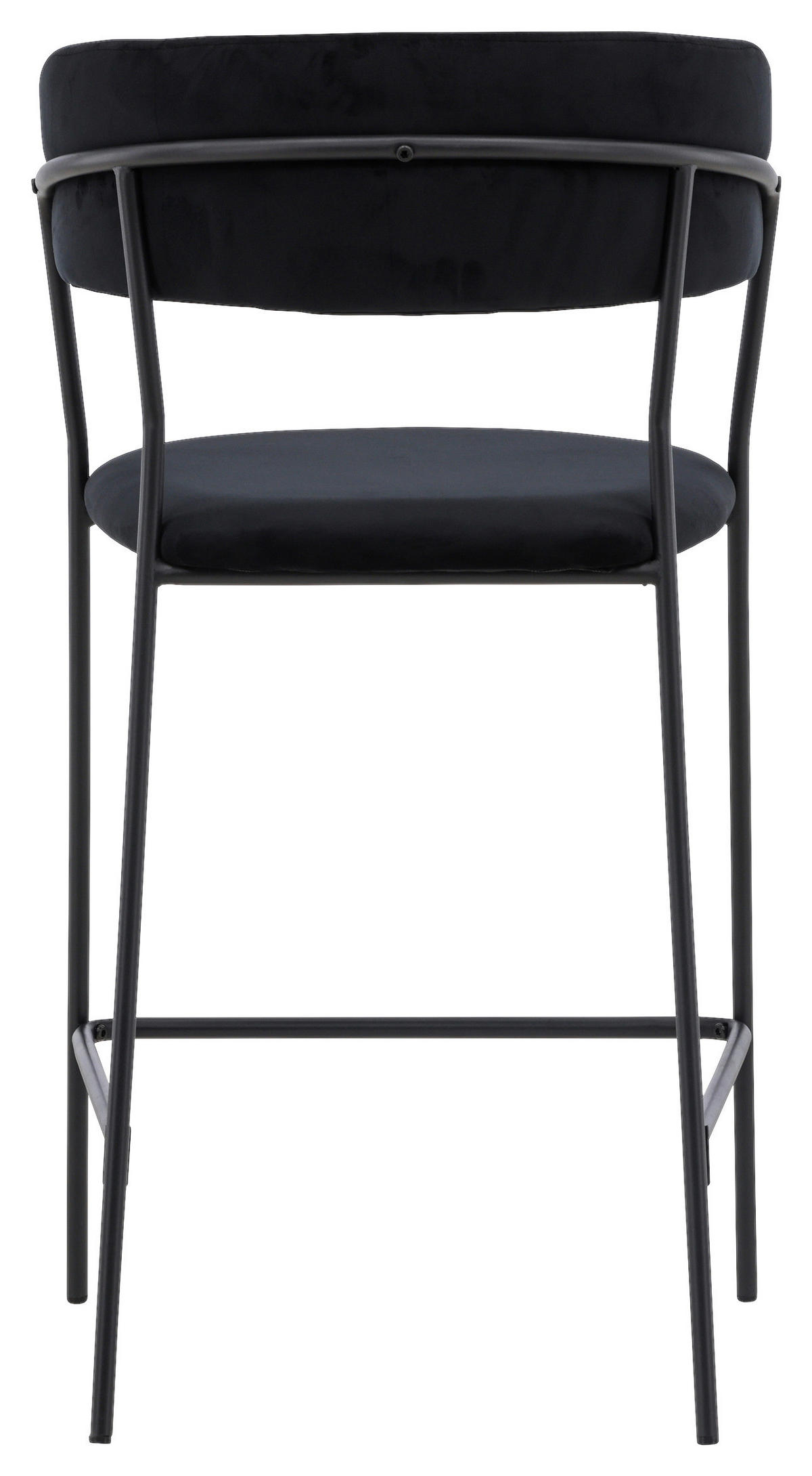 BARHOCKER-SET in Schwarz  - Schwarz, Design, Textil/Metall (53/97/49cm) - Livetastic