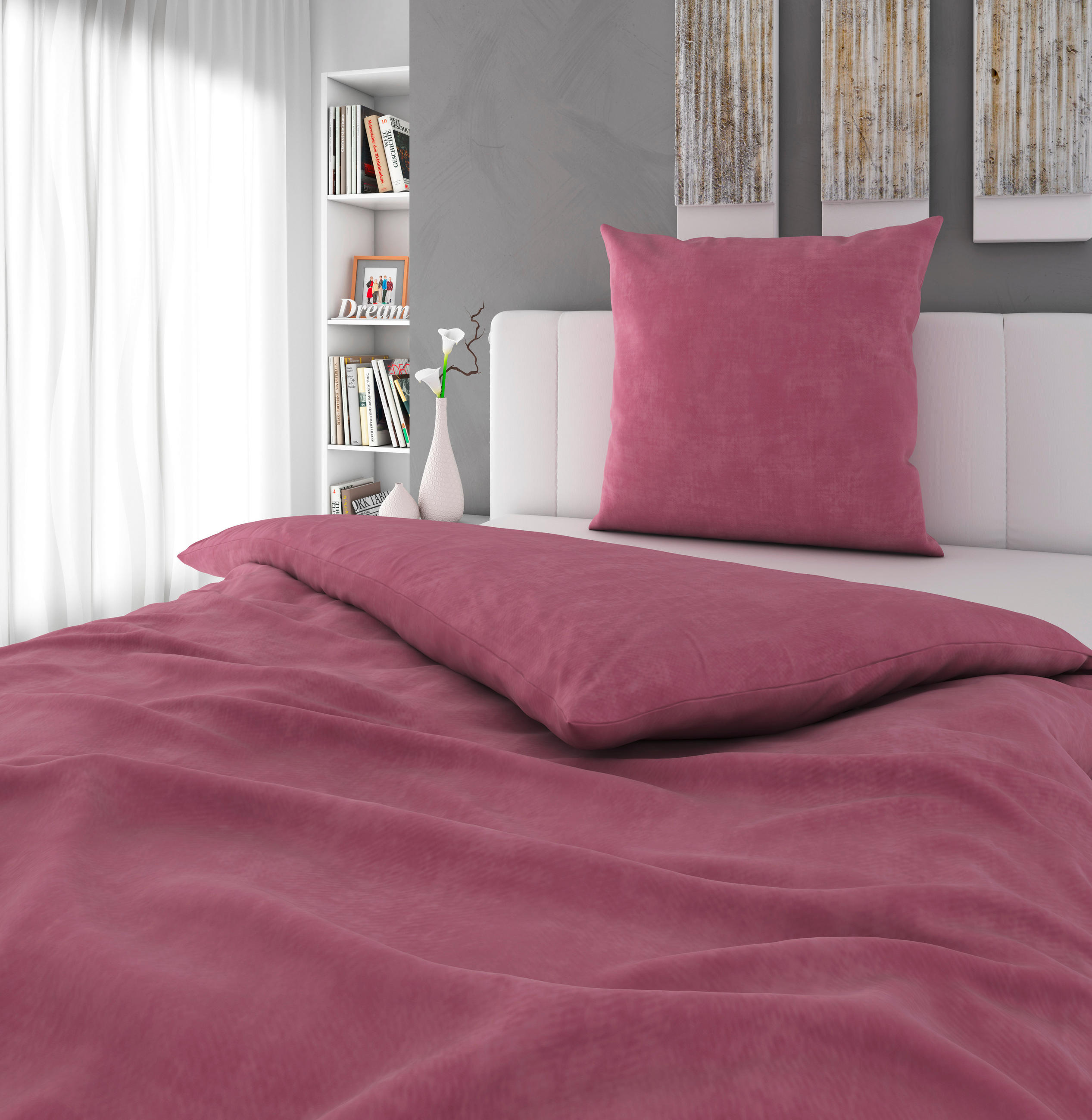 BETTWÄSCHE Stowa Renforcé 135/200 cm  - Mauve, KONVENTIONELL, Textil (135/200cm) - Novel