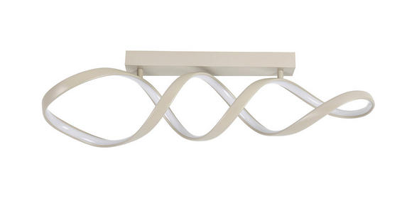 LED-DECKENLEUCHTE 80/17/23 cm   - Sandfarben, Design, Kunststoff/Metall (80/17/23cm) - Novel