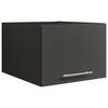 AUFSATZSCHRANK 50/38/67,50 cm  in  - Anthrazit/Silberfarben, Design, Holzwerkstoff/Metall (50/38/67,50cm)