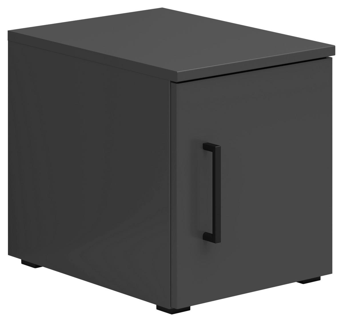 AUFSATZSCHRANK 30/35/40 cm   - Schwarz/Graphitfarben, Modern, Holzwerkstoff/Kunststoff (30/35/40cm) - Carryhome