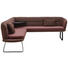 ECKBANK in Bordeaux, Braun, Schwarz - Bordeaux/Schwarz, Design, Textil/Metall (219/249cm) - Dieter Knoll ECKBANK in Bordeaux, Braun, Schwarz - Bordeaux/Schwarz, Design, Textil/Metall (219/249cm) - Dieter Knoll